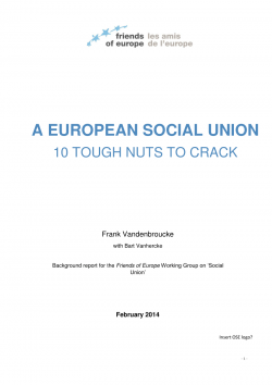 A European Social Union: 10 tough nuts to crack